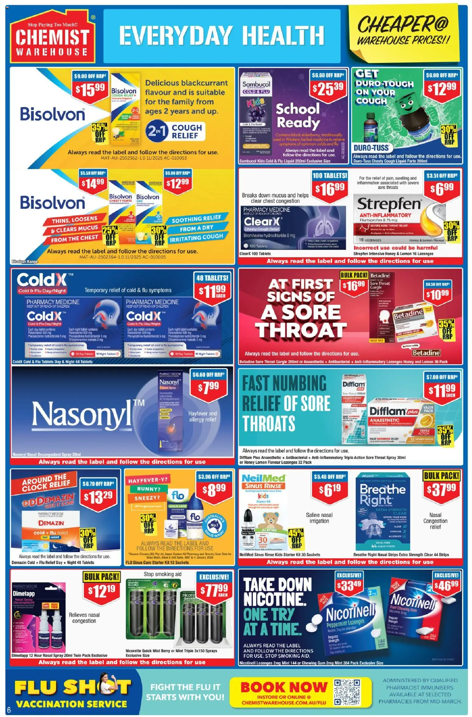 Chemist Warehouse catalogue - valid from 26.03.2026 | Page: 6 | Products: Gum, Herbal, Sinus, Tablets