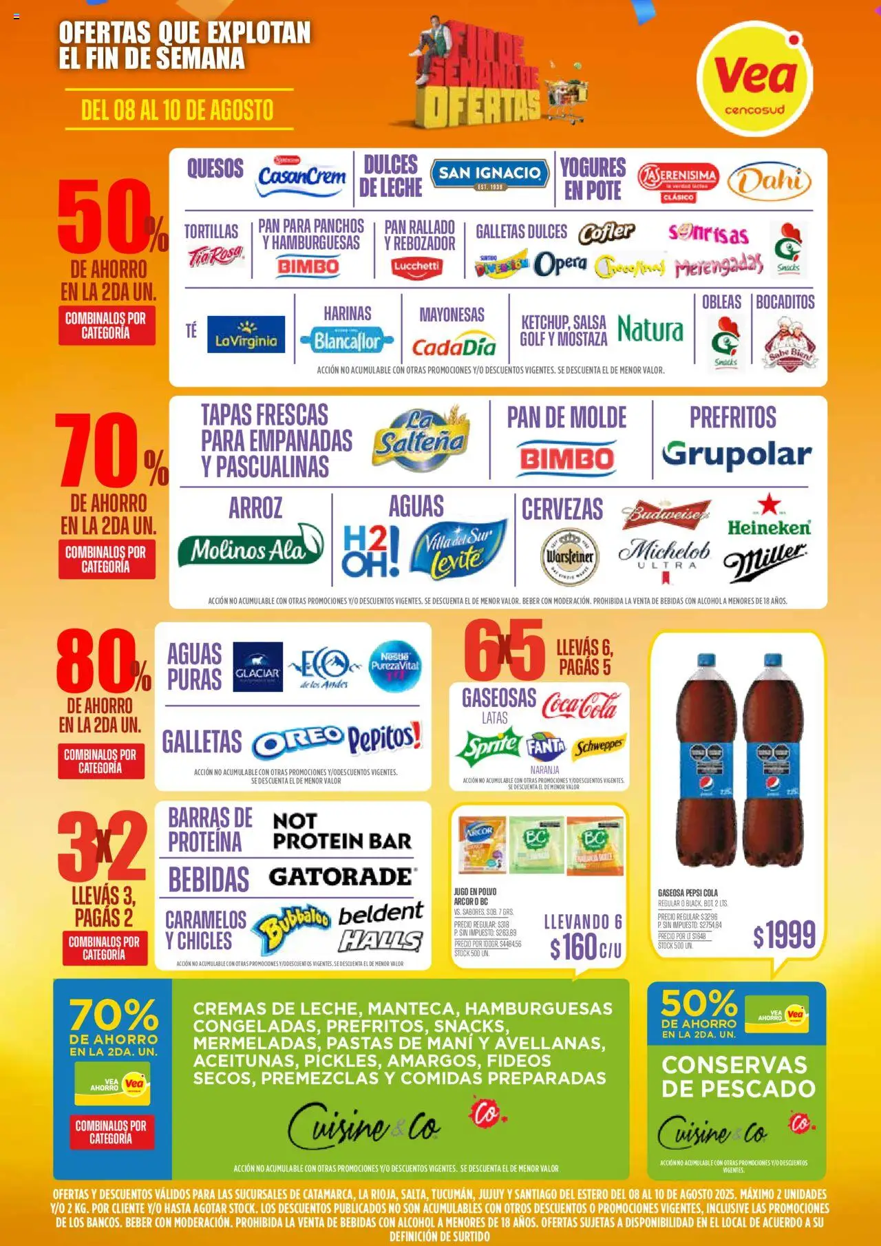 Vea ofertas │ válido desde el 08.08.2025 | Página: 3 | Productos: Molde, Gaseosa, Mani, Pan
