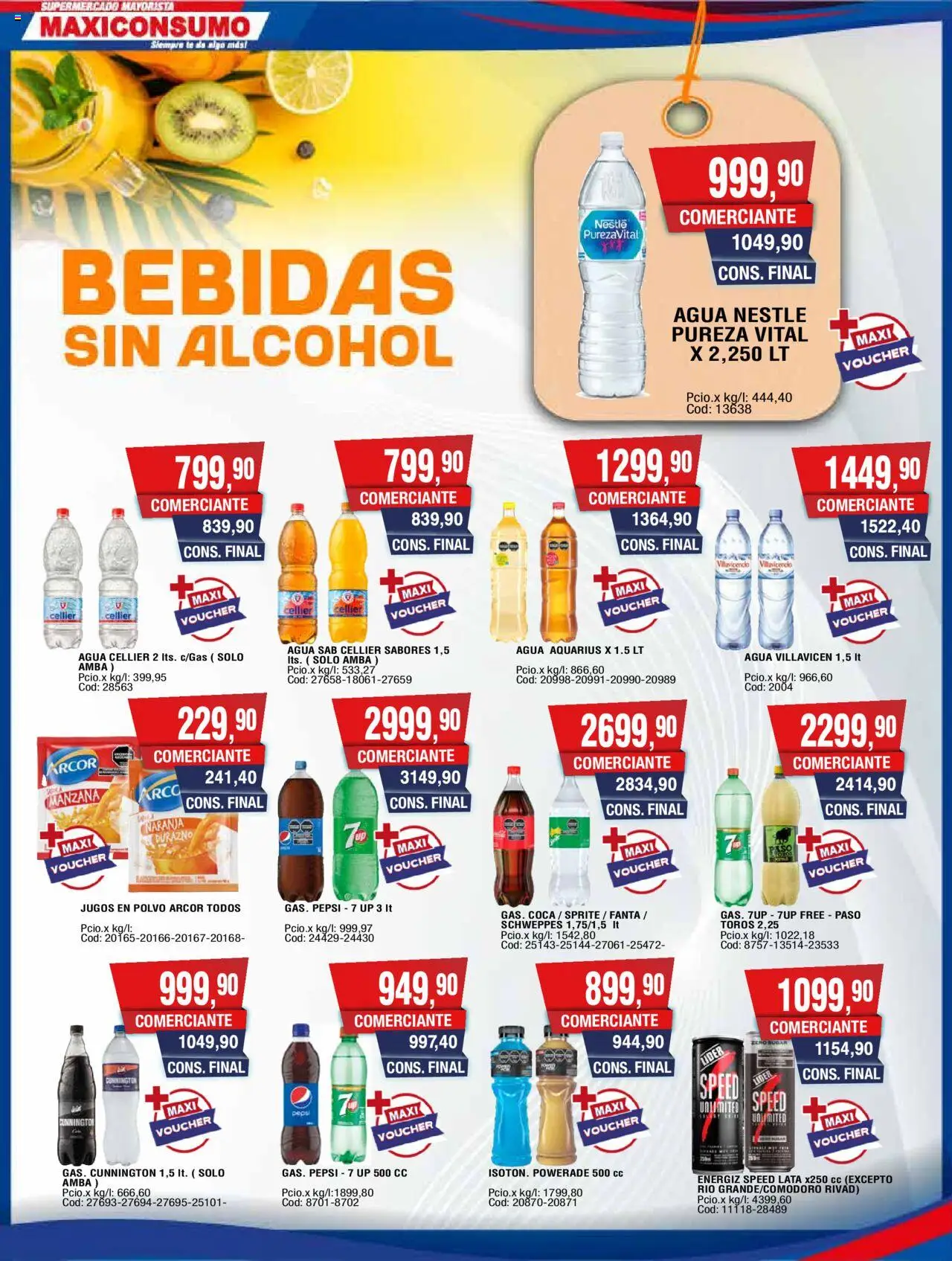 Maxiconsumo ofertas │ válido desde el 15.09.2025 | Página: 18 | Productos: Durazno, Polvo, Manzana, Agua