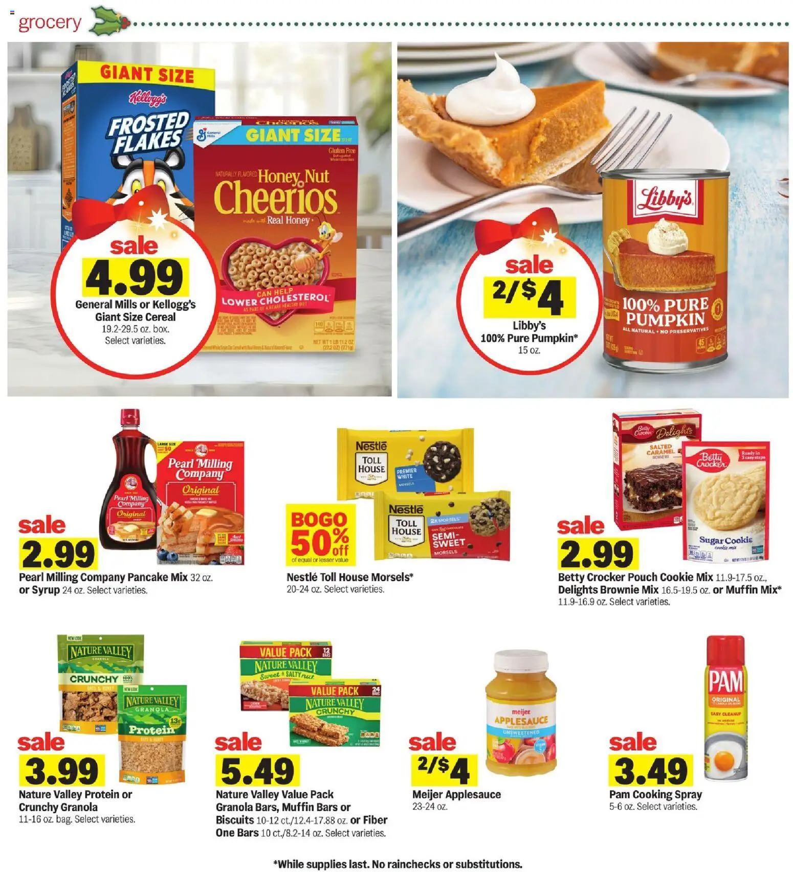 Meijer Weekly Ad - MI - valid from 05.11.2025 | Page: 12 | Products: Flakes, Sugar, Pumpkin, Muffin