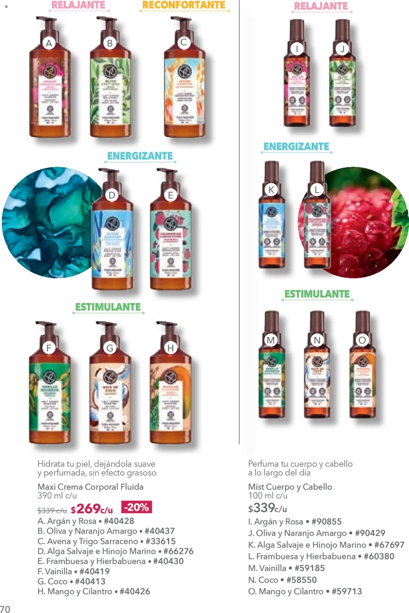 Nuevas ofertas de Yves Rocher válidas en toda la República Mexicana desde el 20.01.2026. ¡Encuentra las mejores ofertas en Yves Rocher campaña 2 2026! | Página: 75 | Productos: Avena, Hinojo, Mango, Crema corporal