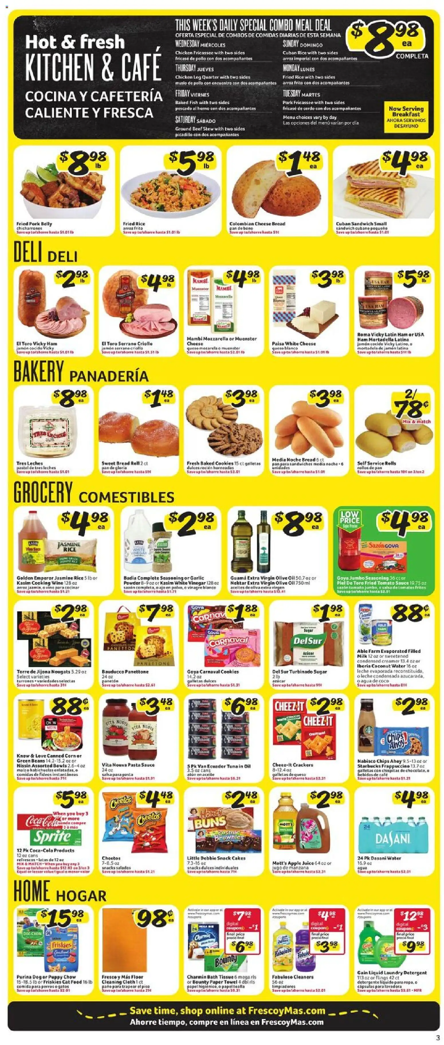 Fresco y Más Weekly Ad - valid from 05.11.2025 | Page: 3 | Products: Bath, Pork, Detergent, Chips