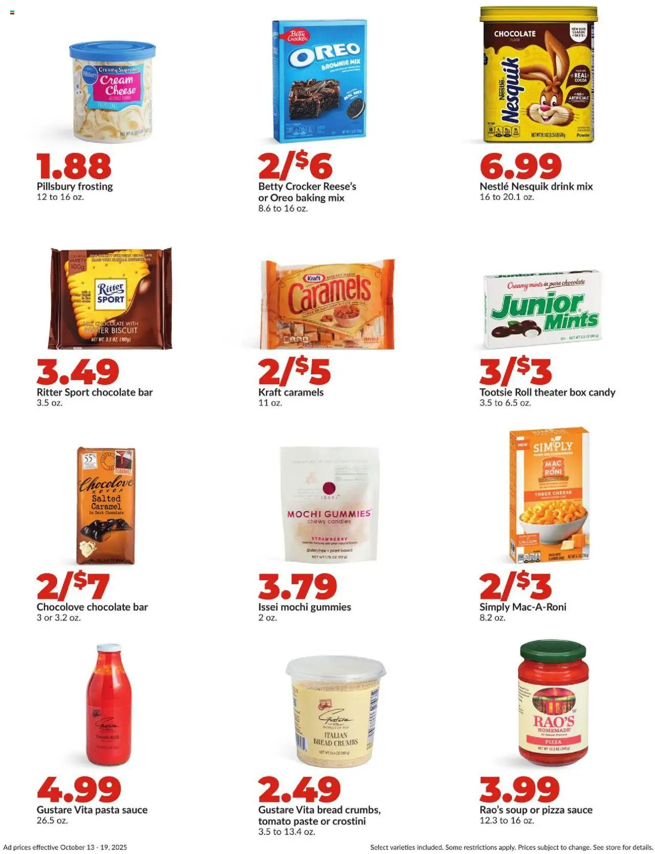 HyVee Weekly Ad - valid from 13.10.2025 | Page: 20 | Products: Powder, Butter, Cheese, Chocolate
