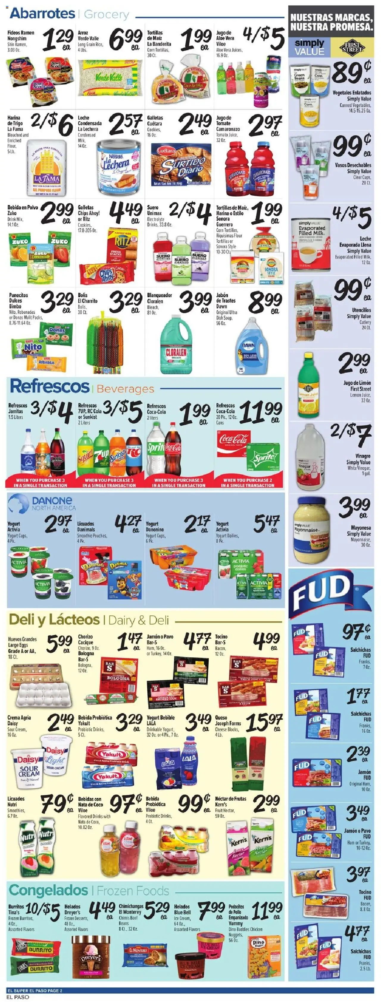 El Super Weekly Ad - TX - valid from 03.09.2025 | Page: 2 | Products: Sour cream, Beef, Aloe Vera, Cookies