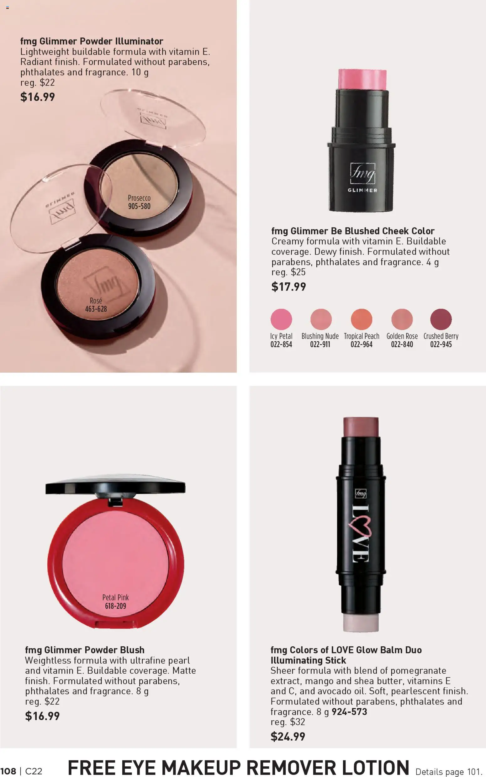 Avon flyer valid from 23.10.2025 | Page: 108 | Products: Powder, Blush, Makeup remover, Eye makeup remover