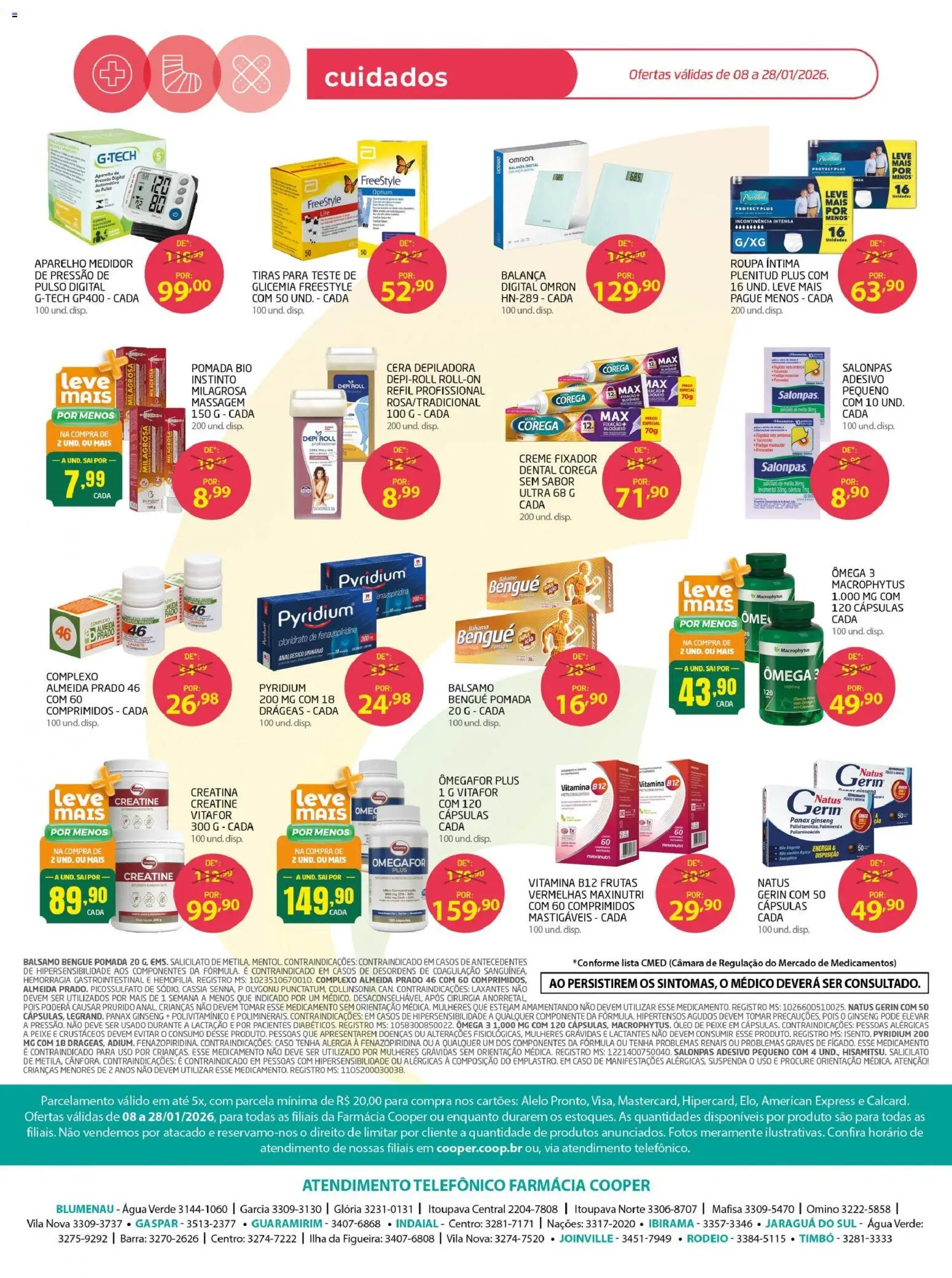 Cooper Folheto - válido de 08.01.2026 | Página: 8 | Produtos: Creatina, Depiladora, Balança, Fixador