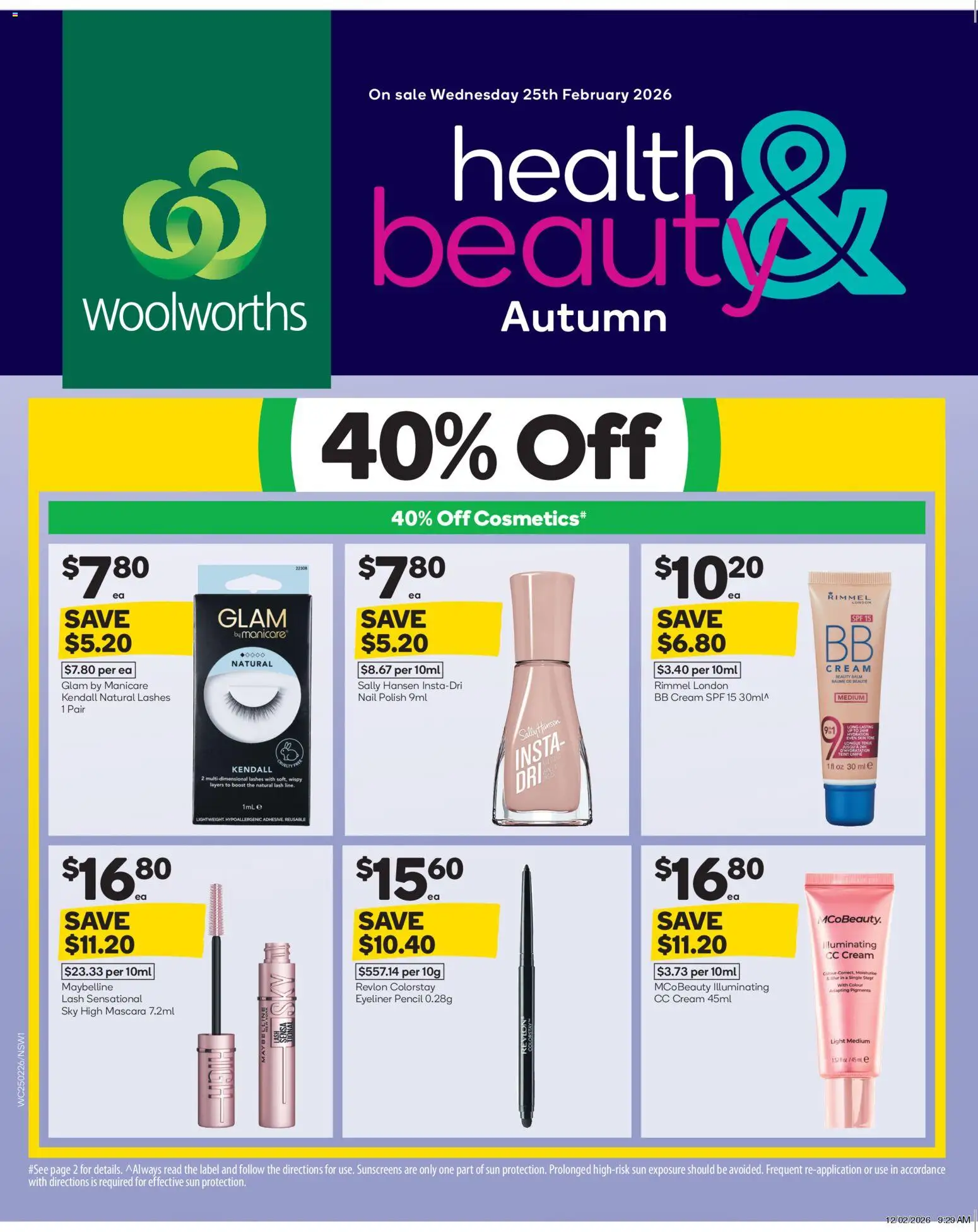 Woolworths catalogue - valid from 25.02.2026 | Page: 1 | Products: Bb cream, Light, Polish, Pencil