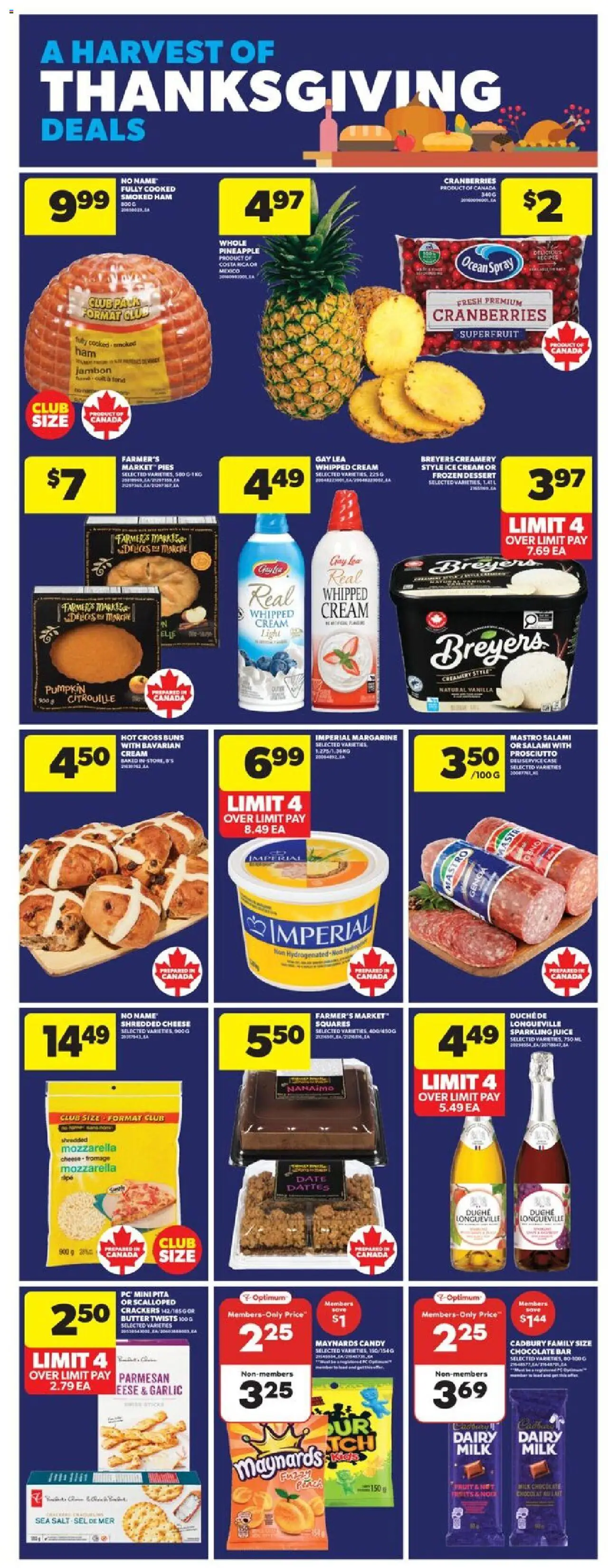 Real Canadian Superstore flyer valid from 02.10.2025 | Page: 7 | Products: Pineapple, PC, Pumpkin, Juice