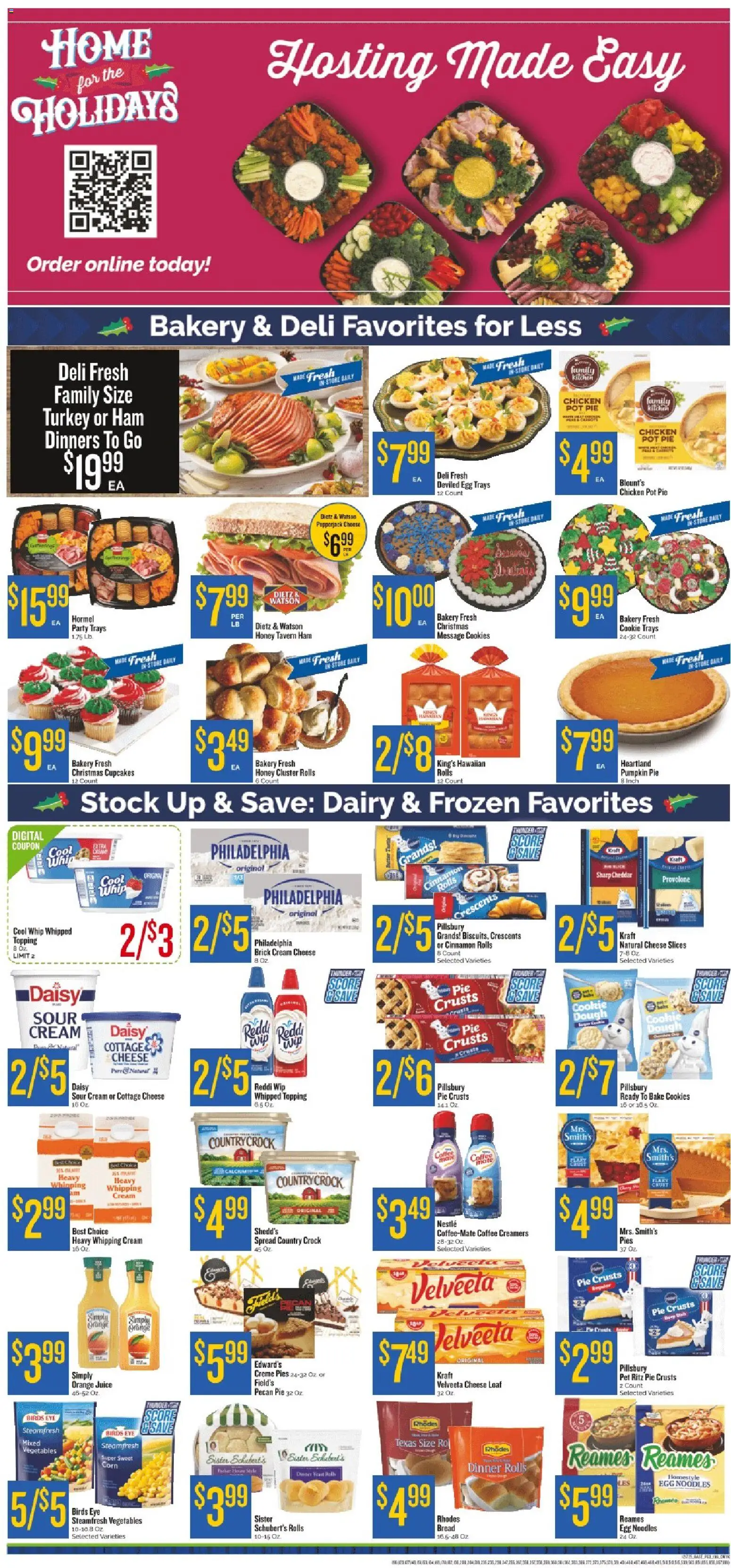 Homeland Weekly Ad - valid from 17.12.2025 | Page: 3 | Products: Bakery, Cream, Pumpkin Pie, Pecan Pie