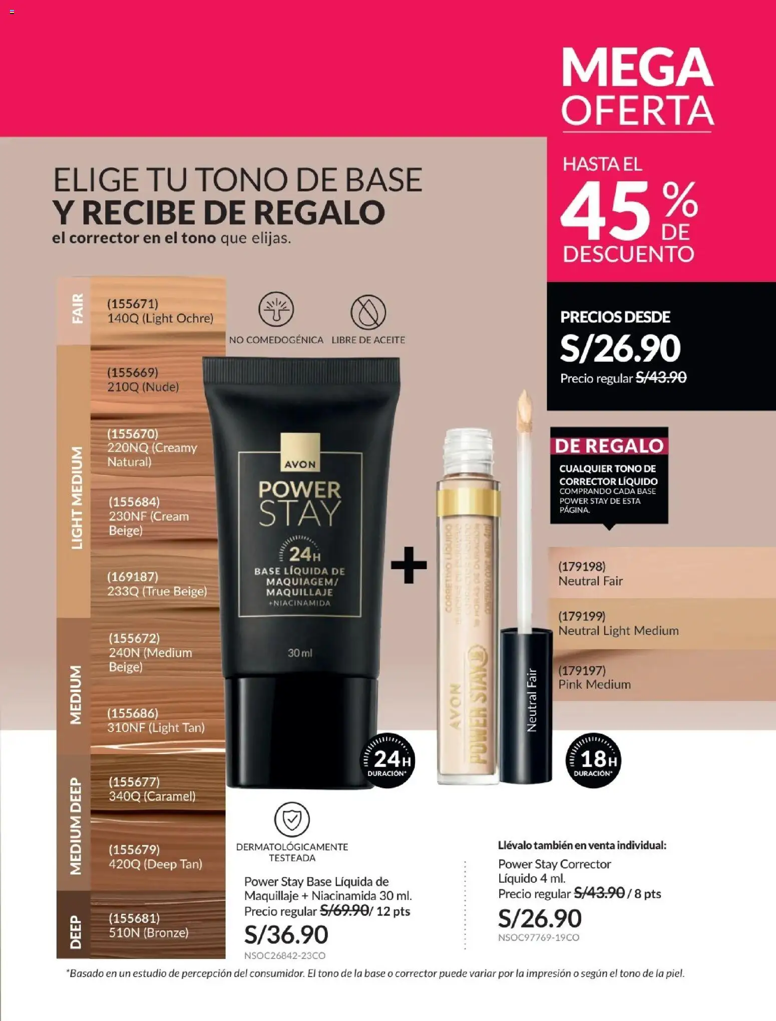 Catálogo Avon válido desde 10.03.2026 | Página: 58 | Productos: Aceite, Maquillaje, Corrector