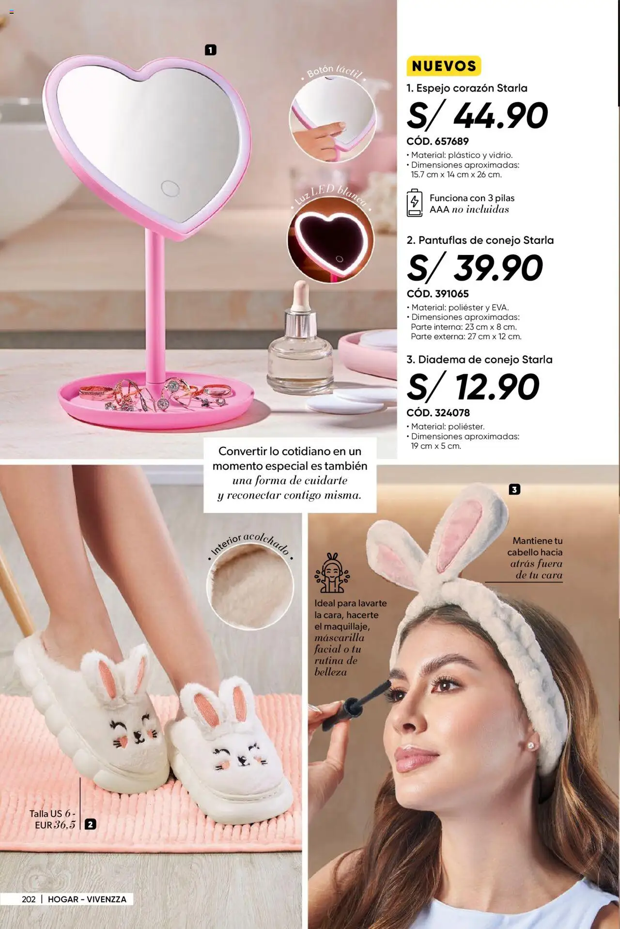 Catálogo Azzorti válido desde 28.07.2025 | Página: 204 | Productos: Espejo, Pantuflas