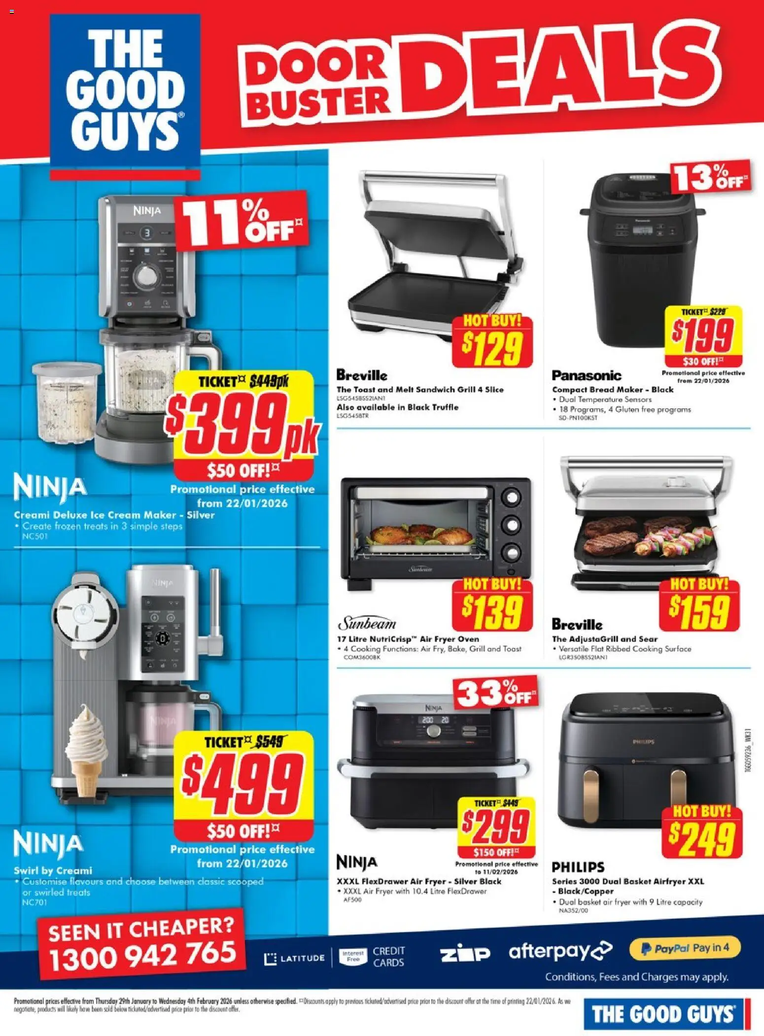 The Good Guys catalogue - valid from 28.01.2026 | Page: 15 | Products: Door, Basket, Cream, Bread maker