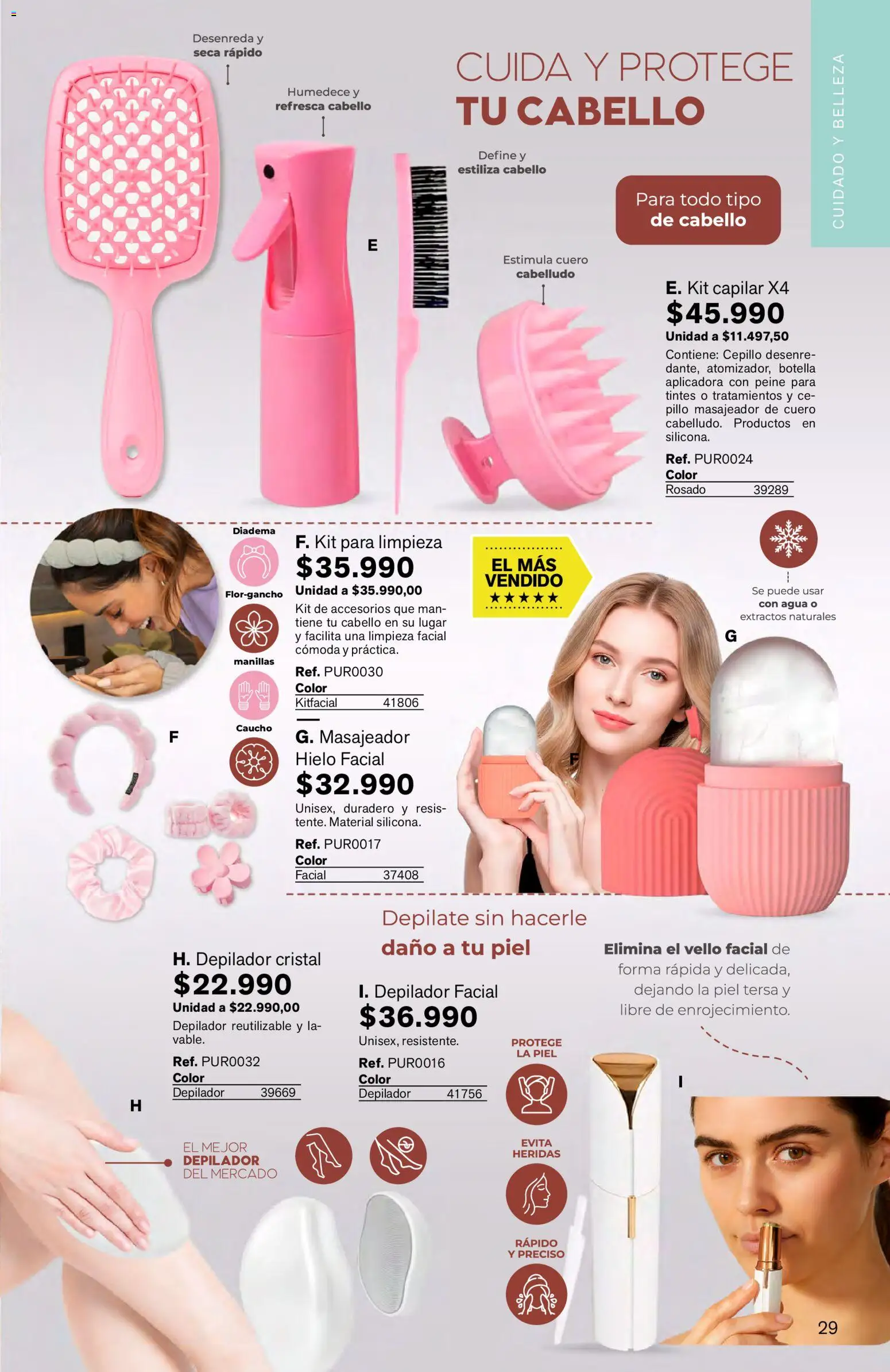 Leonisa revista - valida desde el 16.03.2026 | Página: 29 | Productos: Agua, Cepillo, Cómoda, Diadema