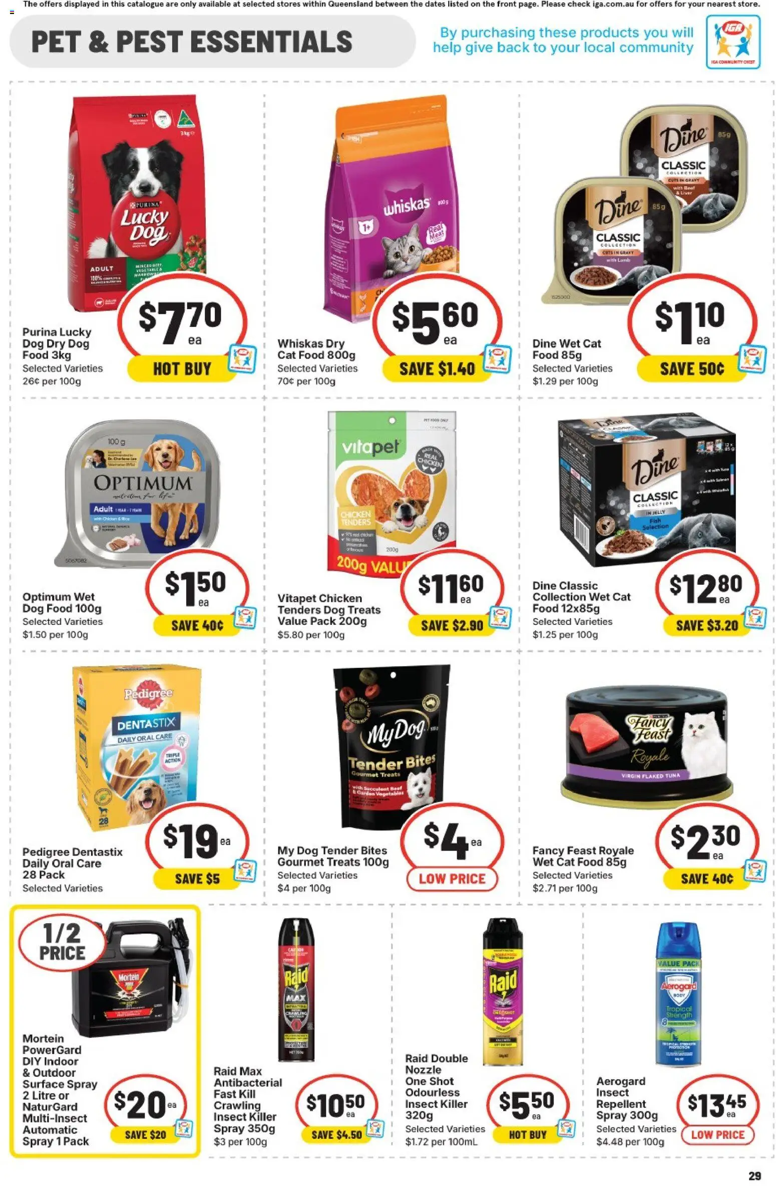 IGA catalogue - valid from 28.01.2026 | Page: 25 | Products: Chicken, Beef, Dog food, Tuna