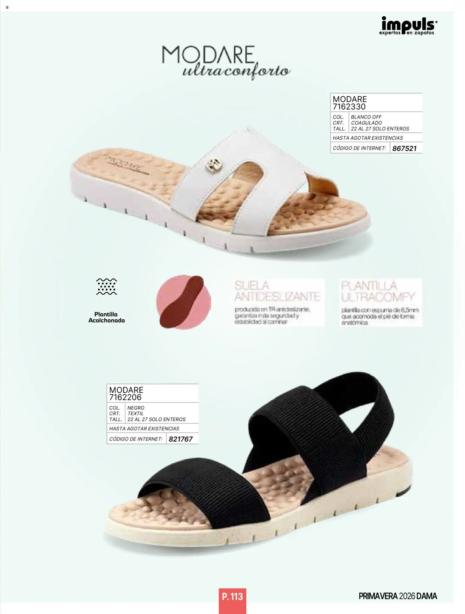 Nuevas ofertas de Impuls válidas en toda la República Mexicana desde el 01.01.2026. ¡Encuentra las mejores ofertas en Impuls catálogo Primavera! | Página: 115 | Productos: Zapatos