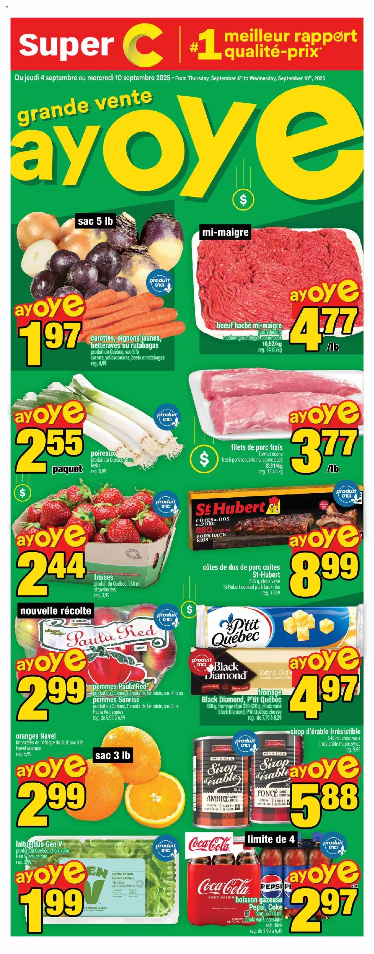 Super C flyer valid from 04.09.2025 | Page: 1