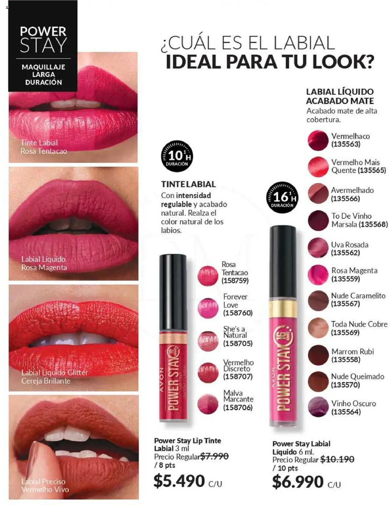 Catálogo Avon Campaña 12 │ válido desde el 22.07.2025 | Página: 11 | Productos: Glitter, Mate, Labial, Tinte