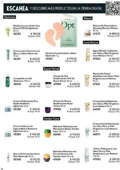 Vista previa de Oriflame campaña 3 2026, nuevo folleto de la tienda, válido en México a partir del 14.02.2026 | Página: 56 | Productos: Crema, Contorno, Bálsamo, Agua micelar