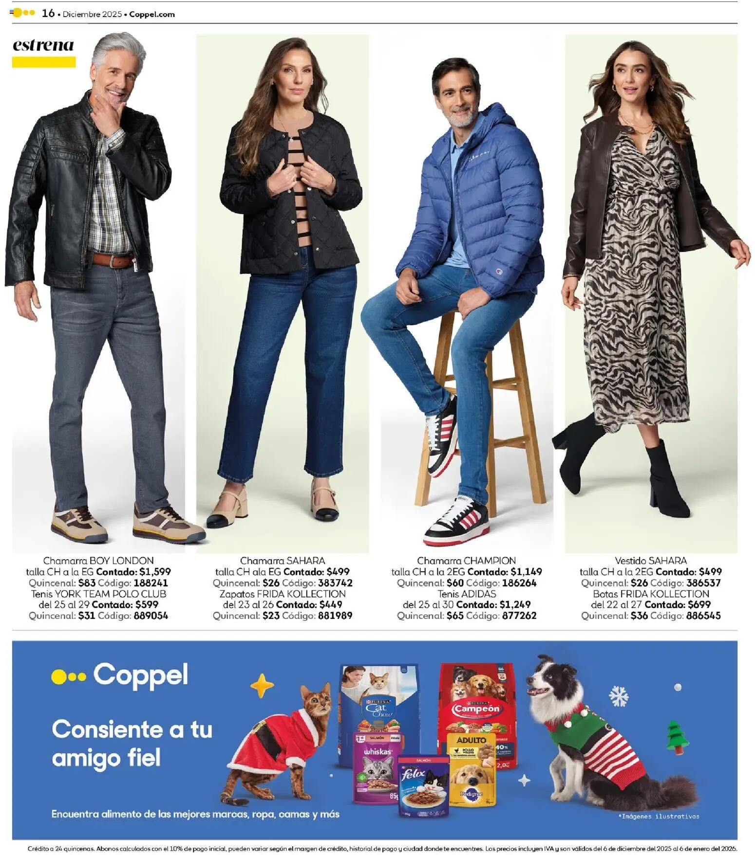 Nuevas ofertas de Coppel válidas en toda la República Mexicana desde el 06.12.2025. ¡Encuentra las mejores ofertas en Coppel catálogo Encuentra todo para el intercambio! | Página: 16 | Productos: Tenis, Botas, Zapatos, Vestido