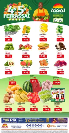 Assaí Atacadista ofertas - PB - Pré-Visualização do folheto da loja Assaí Atacadista, válido de 25.03.2026
