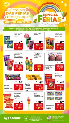 Semar Supermercado - Ofertas Férias Bebidas - Pré-Visualização do folheto da loja Semar Supermercado, válido de 22.12.2025