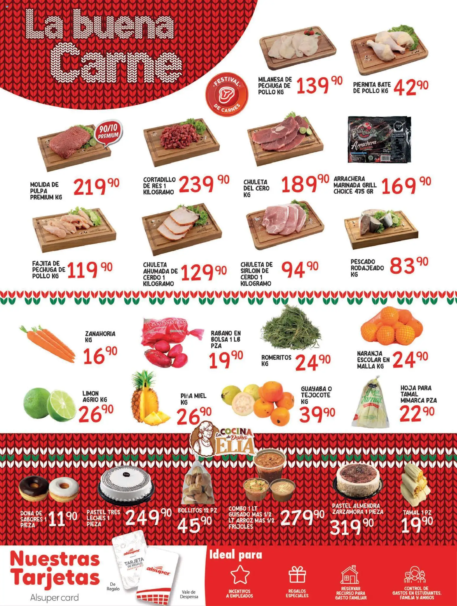 Nuevas ofertas de Alsuper válidas en toda la República Mexicana desde el 16.12.2025. ¡Encuentra las mejores ofertas en Alsuper folleto Durango! | Página: 6 | Productos: Pollo, Pastel, Almendra, Despensa