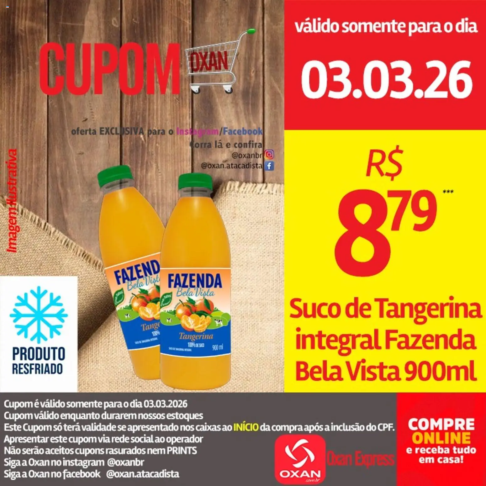 Oxan Atacadista Folheto - válido de 03.03.2026 | Página: 12 | Produtos: Suco