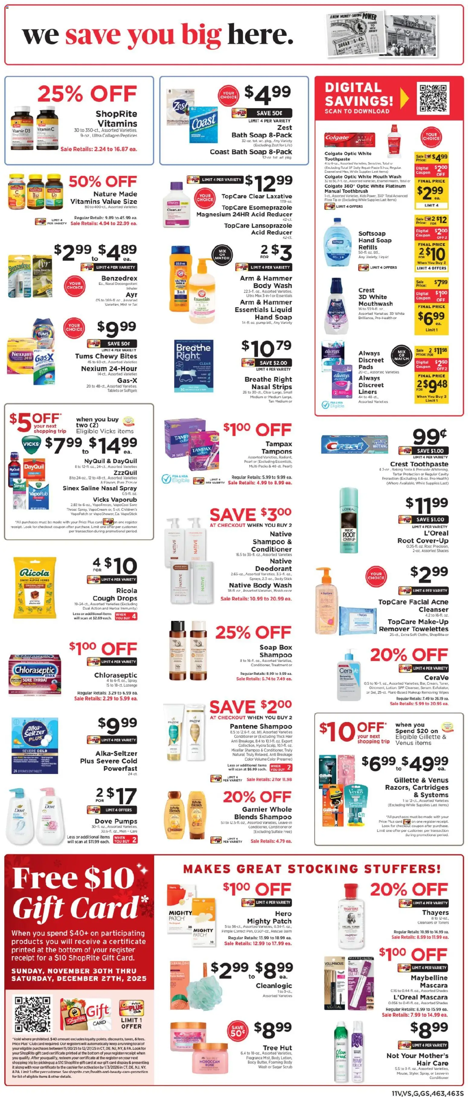ShopRite Weekly Ad 2 - valid from 21.12.2025 | Page: 12 | Products: Pump, Shampoo, Toothbrush, Body Wash