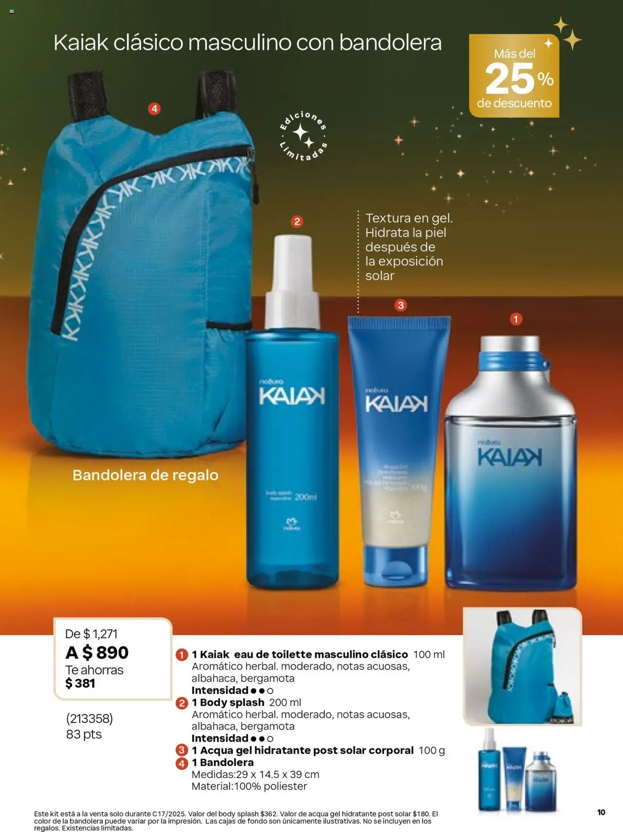Nuevas ofertas de Natura válidas en toda la República Mexicana desde el 24.10.2025. ¡Encuentra las mejores ofertas en Natura - Campaña 17 2025 Especial Navidad! | Página: 10 | Productos: Body, Té, Eau de toilette