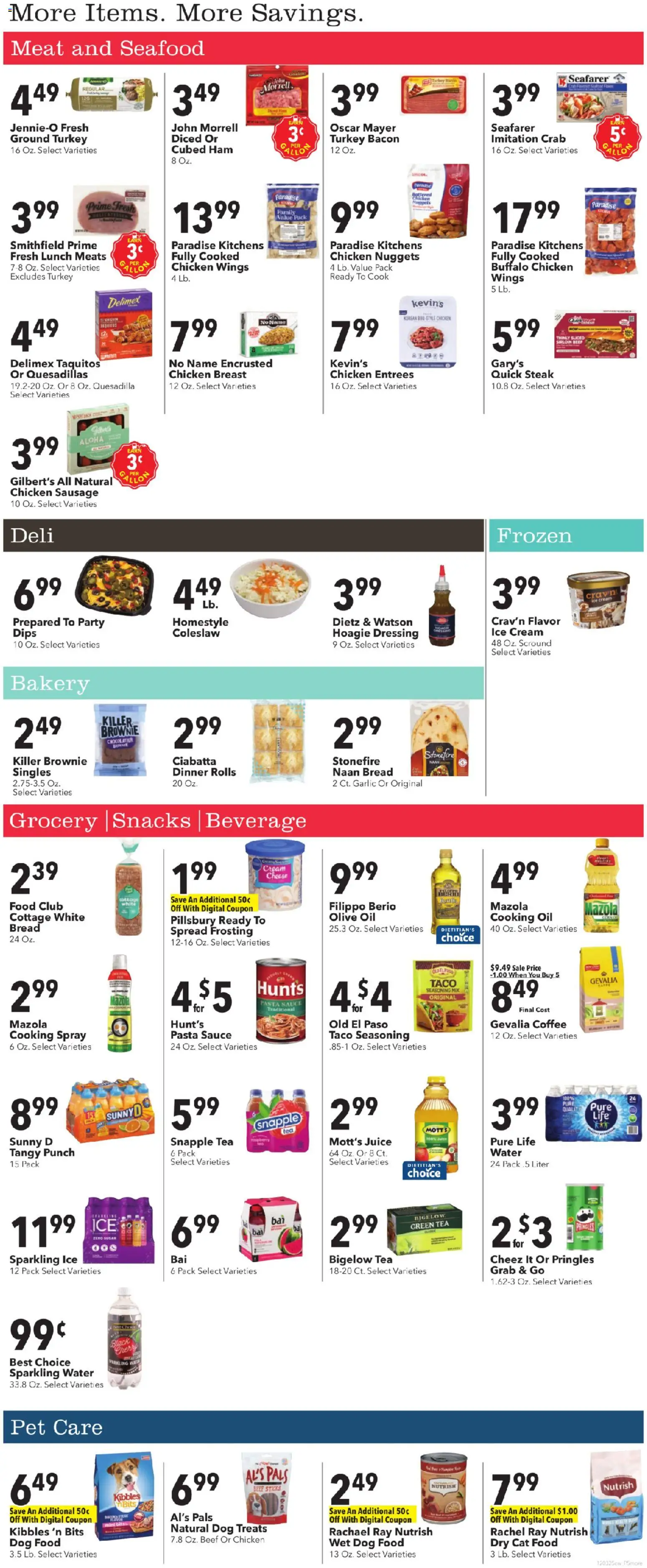 Cash Wise Weekly Ad - valid from 03.12.2025 | Page: 7 | Products: Bakery, Cat Food, Water, Seafood