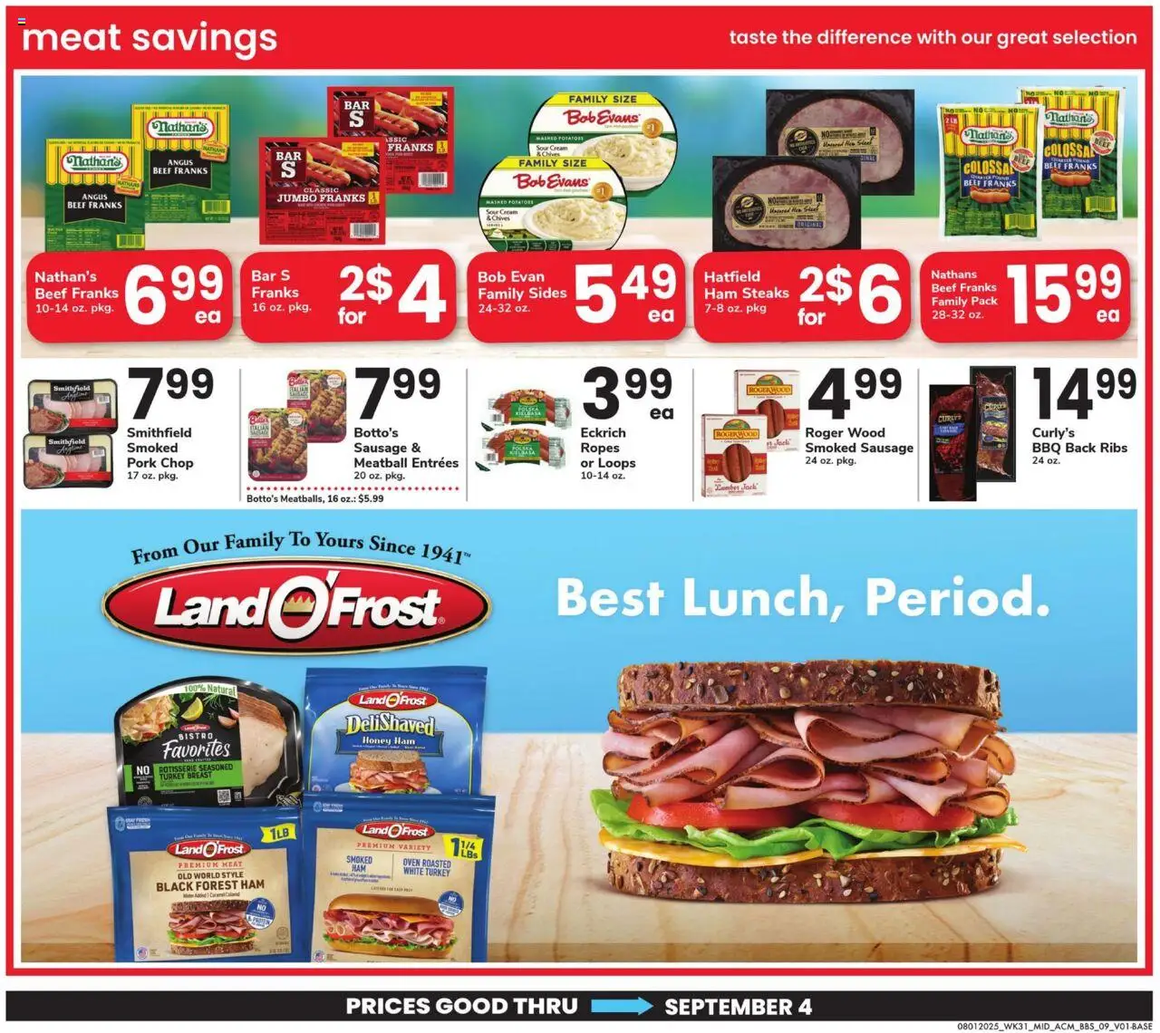 Acme Big Book of Savings - valid from 01.08.2025 | Page: 9 | Products: Ham, Beef, Cream, Oven