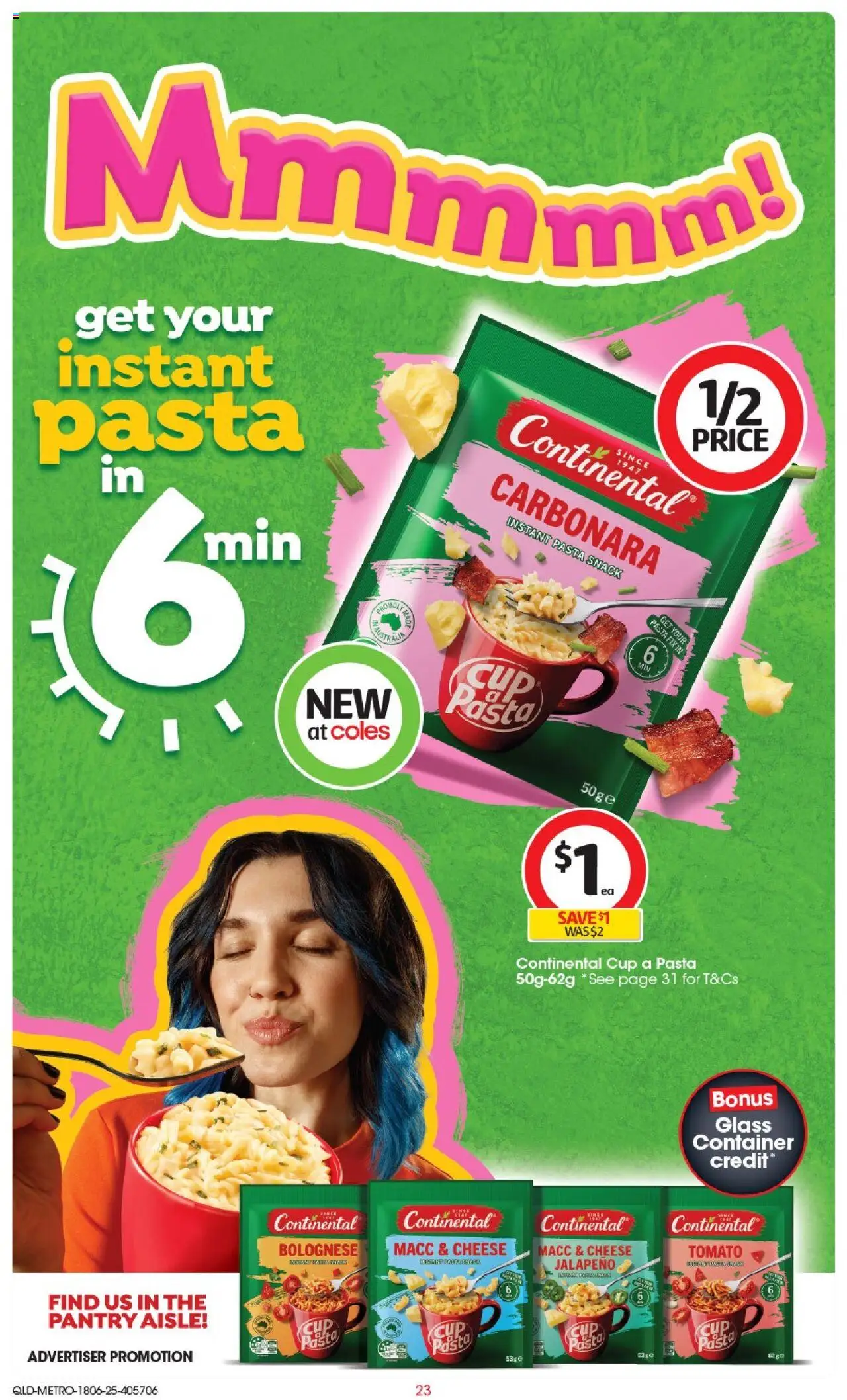 Coles catalogue - valid from 18.06.2025 | Page: 23 | Products: Cheese, Pasta