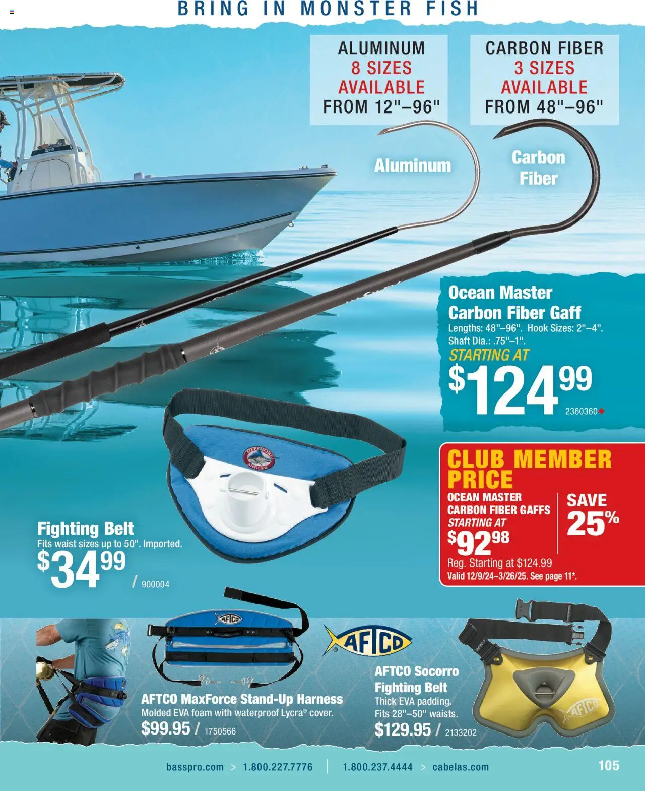 Cabela's Saltwater Specialist 25 - valid from 01.01.2025 | Page: 105 | Products: Hook, Fish, Belt