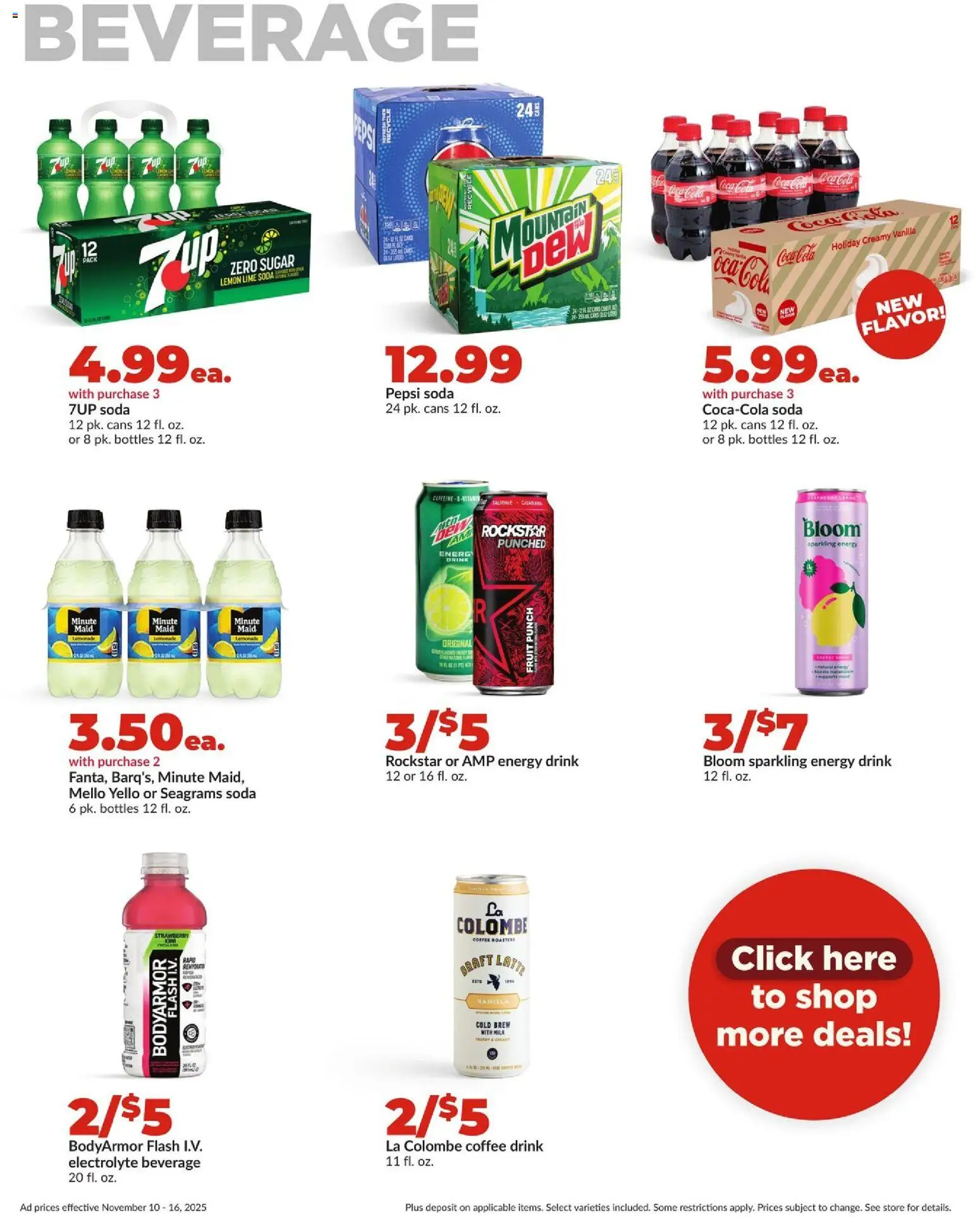 HyVee Weekly Ad - valid from 10.11.2025 | Page: 32 | Products: Coffee, Sugar, Lemon, Lime