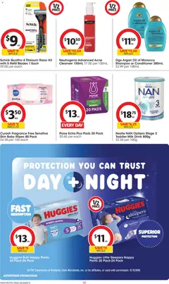 Preview of Coles catalogue  - valid from 25.03.2026 | Page: 40 | Products: Milk, Shampoo, Conditioner, Foundation