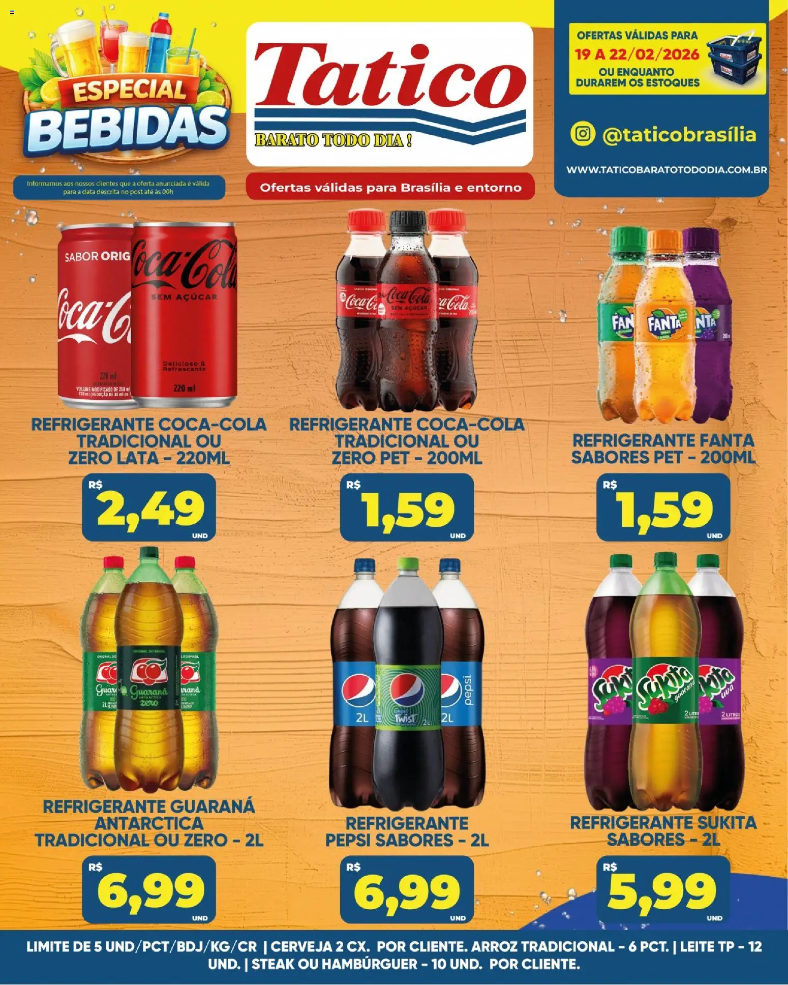 Tatico Folheto - válido de 23.02.2026 | Página: 43 | Produtos: Fanta, Cola, Açúcar, Refrigerante
