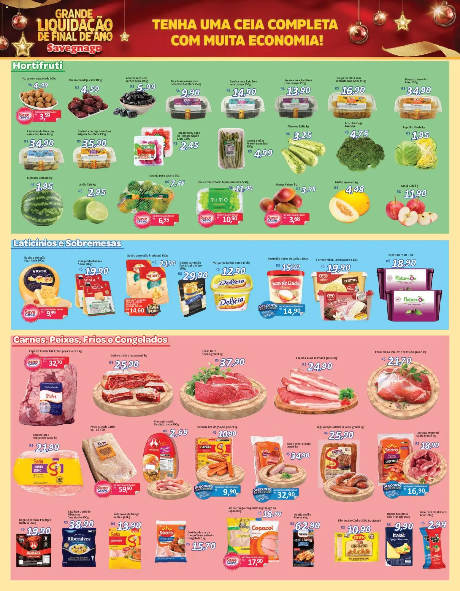 Savegnago Folheto - válido de 29.12.2025 | Página: 2 | Produtos: Abóbora, Vagem, Frango, Uva passa