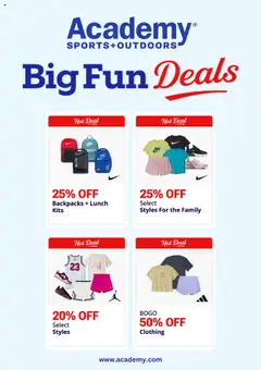 Preview of Academy Sports weekly ads valid from 28.07.2025