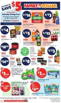 Preview of Family Dollar weekly ads valid from 26.04.2026