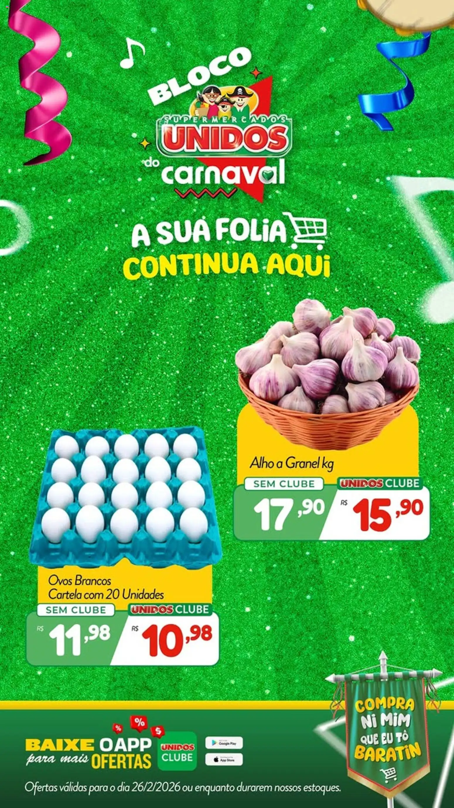 Supermercados Unidos Folheto - válido de 26.02.2026 | Página: 4 | Produtos: Alho, Ovos