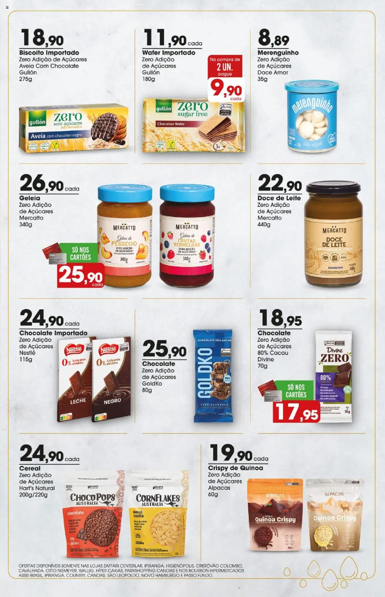 Zaffari Folheto - válido de 01.09.2025 | Página: 11 | Produtos: Quinoa, Biscoito, Chocolate, Geleia