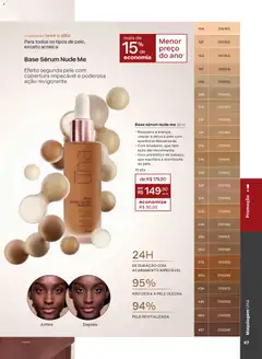 Natura - Ciclo 02/2026 - Pré-Visualização do folheto da loja Natura, válido de 13.01.2026 | Página: 67 | Produtos: Maquiagem, Segunda pele, Base, Sérum