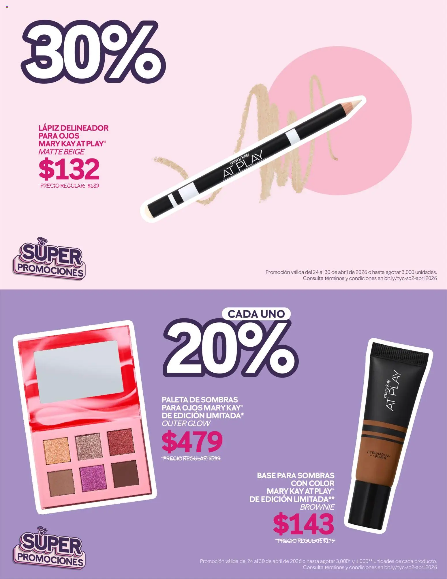 Nuevas ofertas de Mary Kay válidas en toda la República Mexicana desde el 24.04.2026. ¡Encuentra las mejores ofertas en Catálogo Mary Kay Super promociones! | Página: 2 | Productos: Paleta, Delineador
