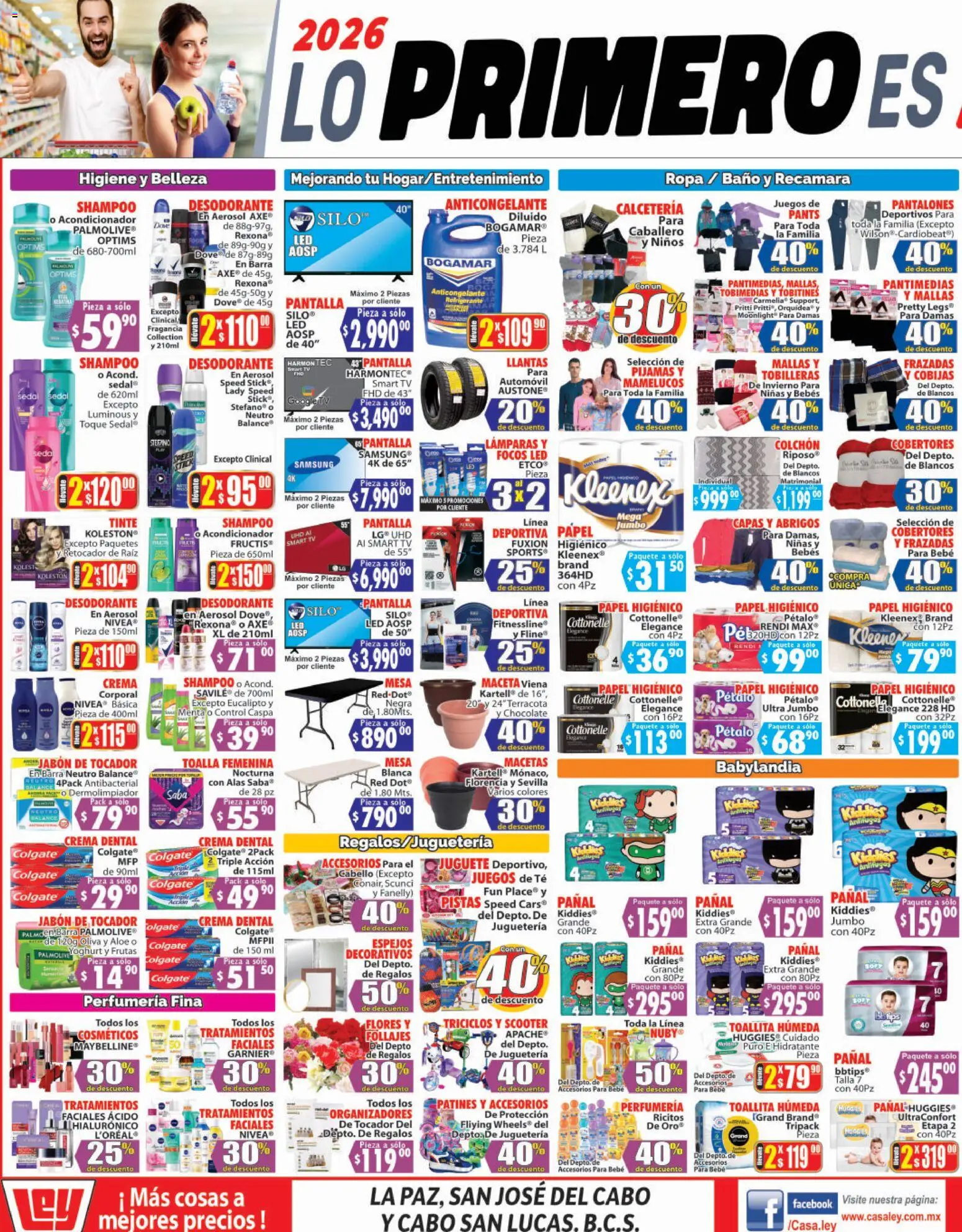 Nuevas ofertas de Casa Ley válidas en toda la República Mexicana desde el 03.01.2026. ¡Encuentra las mejores ofertas en Casa Ley folleto Autoservicio! | Página: 3 | Productos: Crema, Scooter, Mallas, Baño