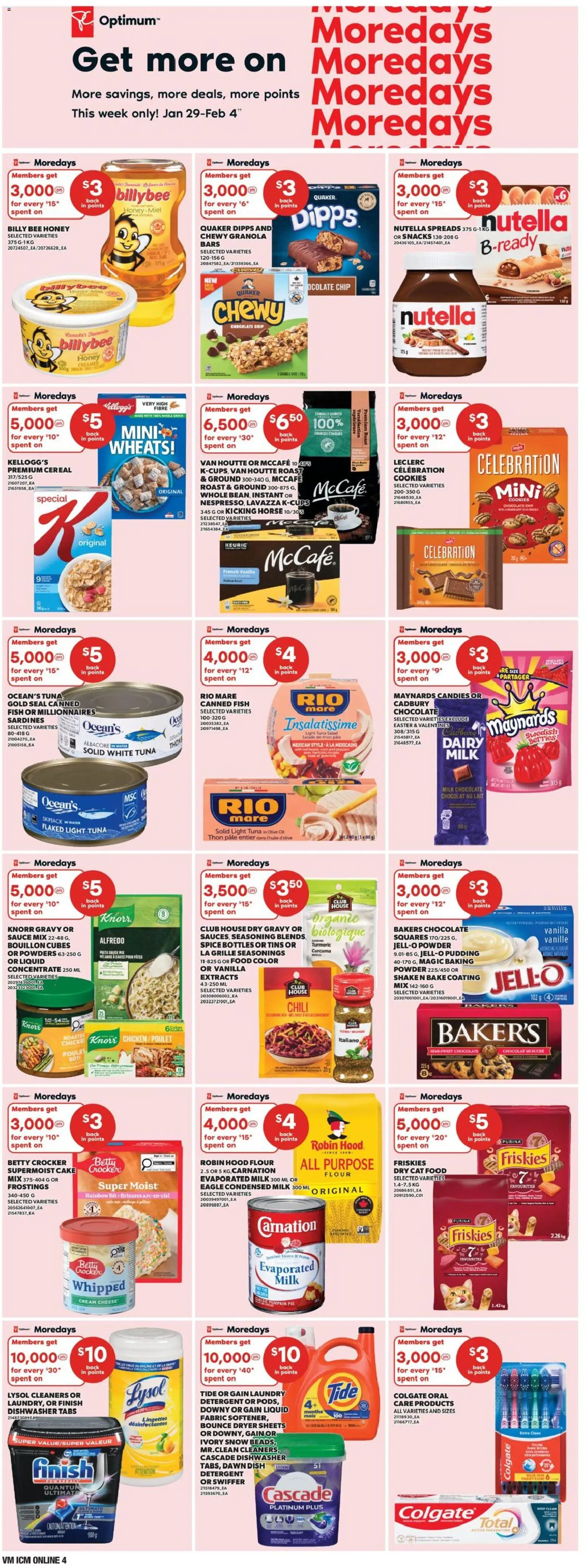 Valu Mart flyer valid from 29.01.2026 | Page: 6 | Products: Pasta, Detergent, Cheese, Chicken