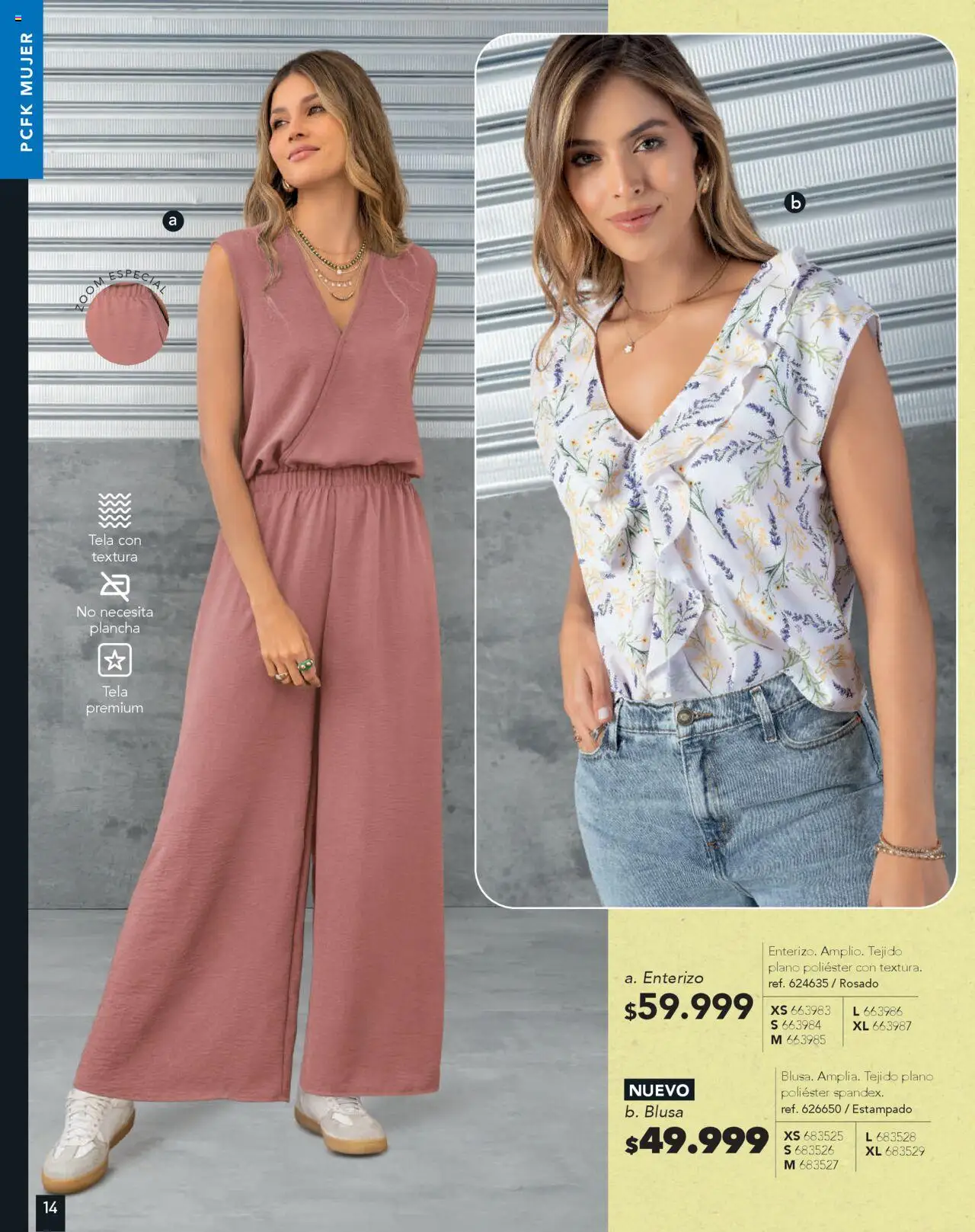 Pacifika revista - valida desde el 10.09.2025 | Página: 14 | Productos: Plancha, Blusa, Enterizo