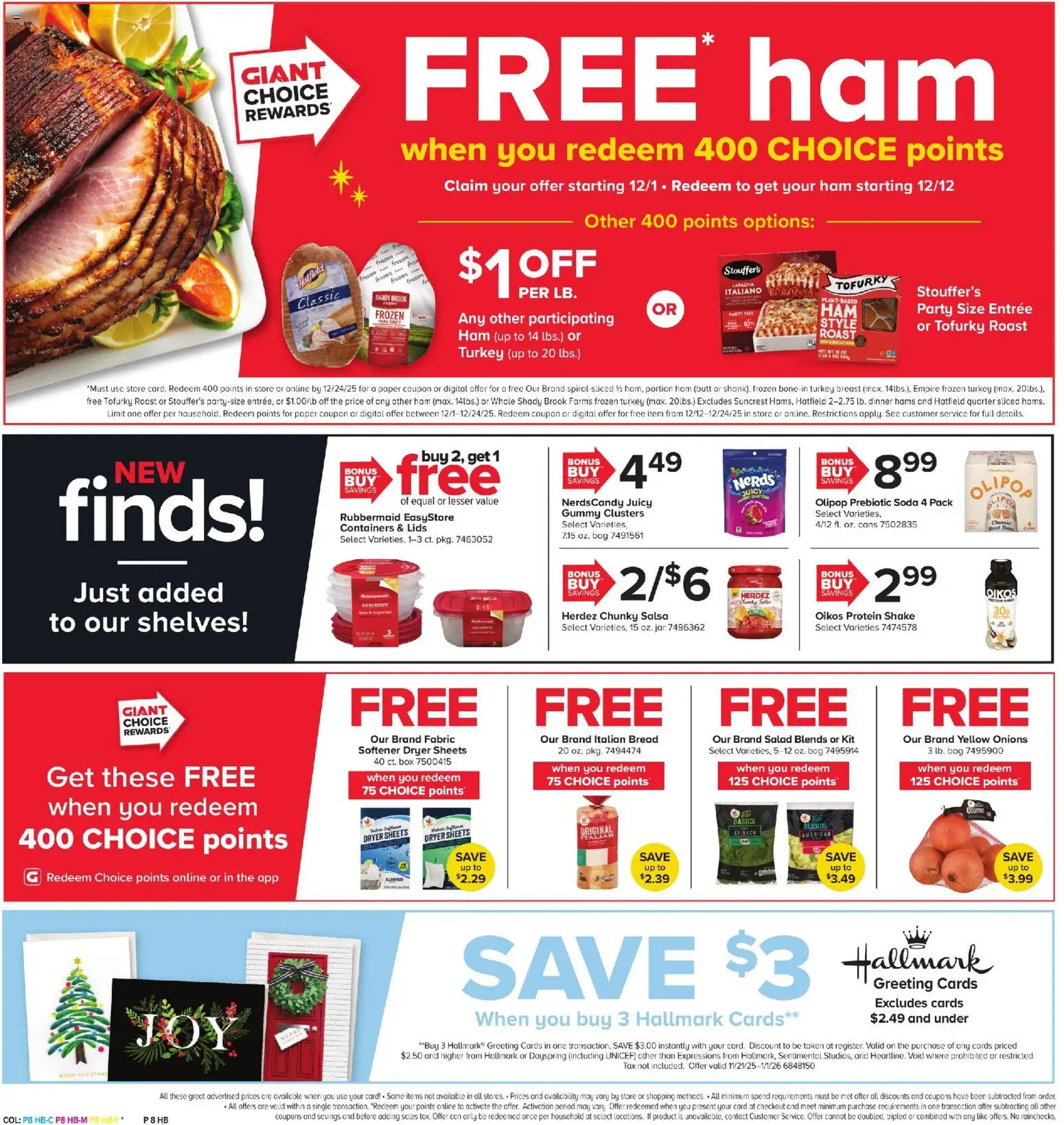 Giant Weekly Ad - valid from 28.11.2025 | Page: 6 | Products: Spinach, Bread, Bag, Dryer