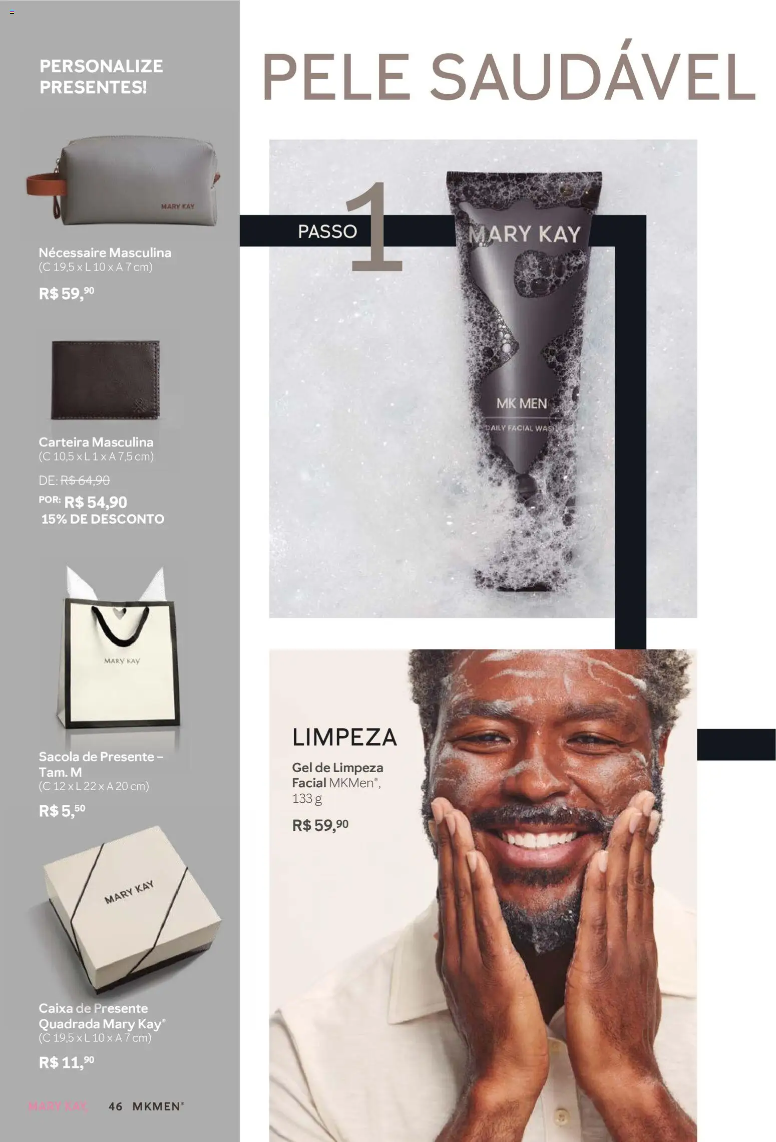 Mary Kay Folheto - válido de 01.11.2025 | Página: 46 | Produtos: Necessaire, Caixa, Gel de limpeza, Carteira