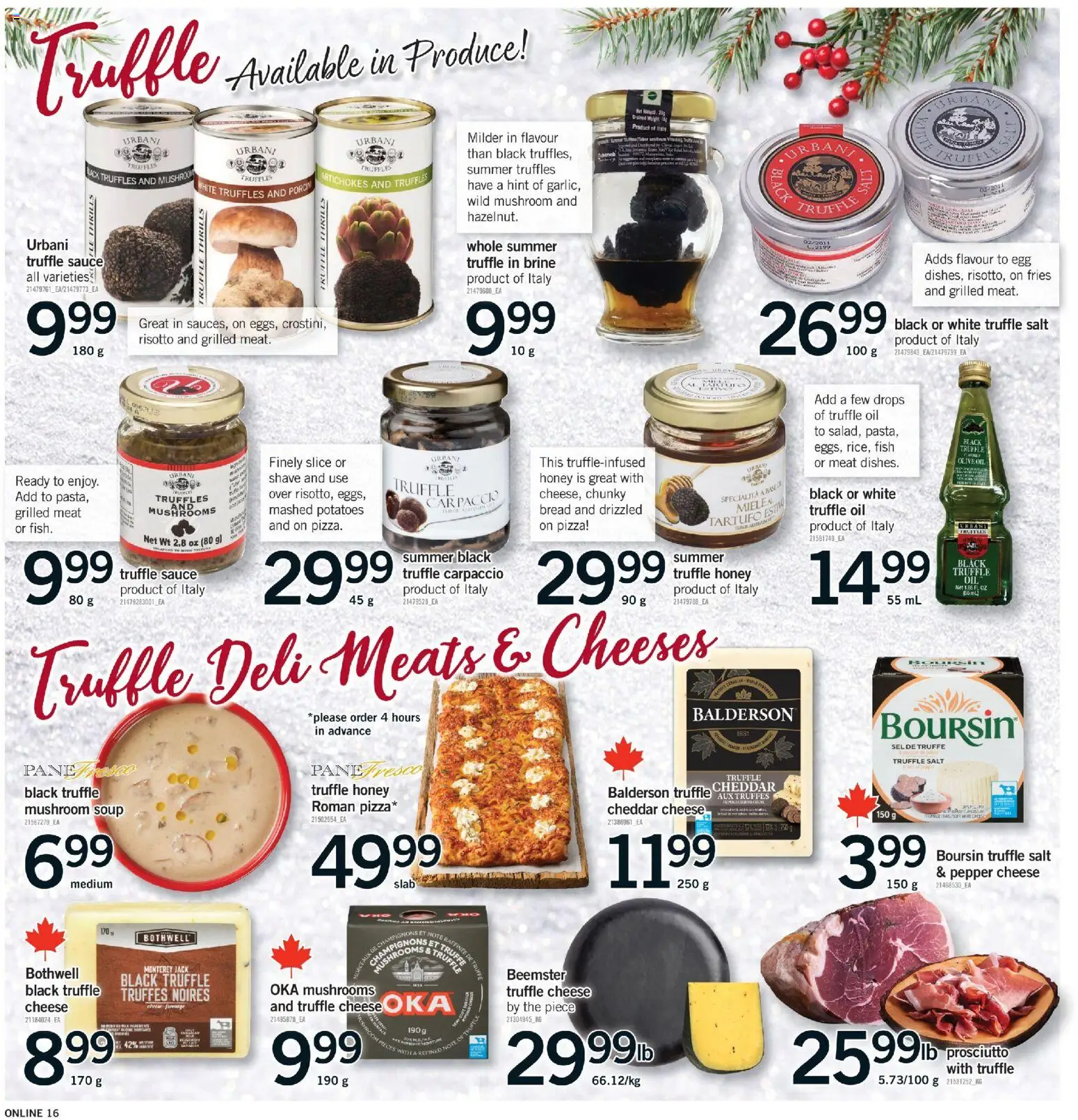 Fortinos flyer valid from 18.12.2025 | Page: 16 | Products: Fish, Oil, Bread, Pizza