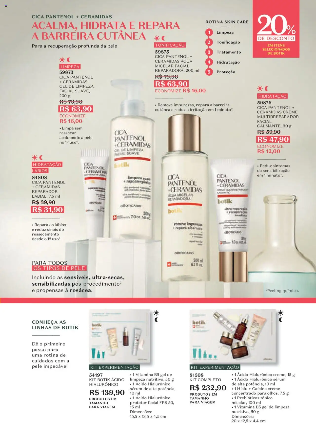 O Boticário Folheto - válido de 13.10.2025 | Página: 149 | Produtos: Tônico, Sérum, Creme, Protetor facial
